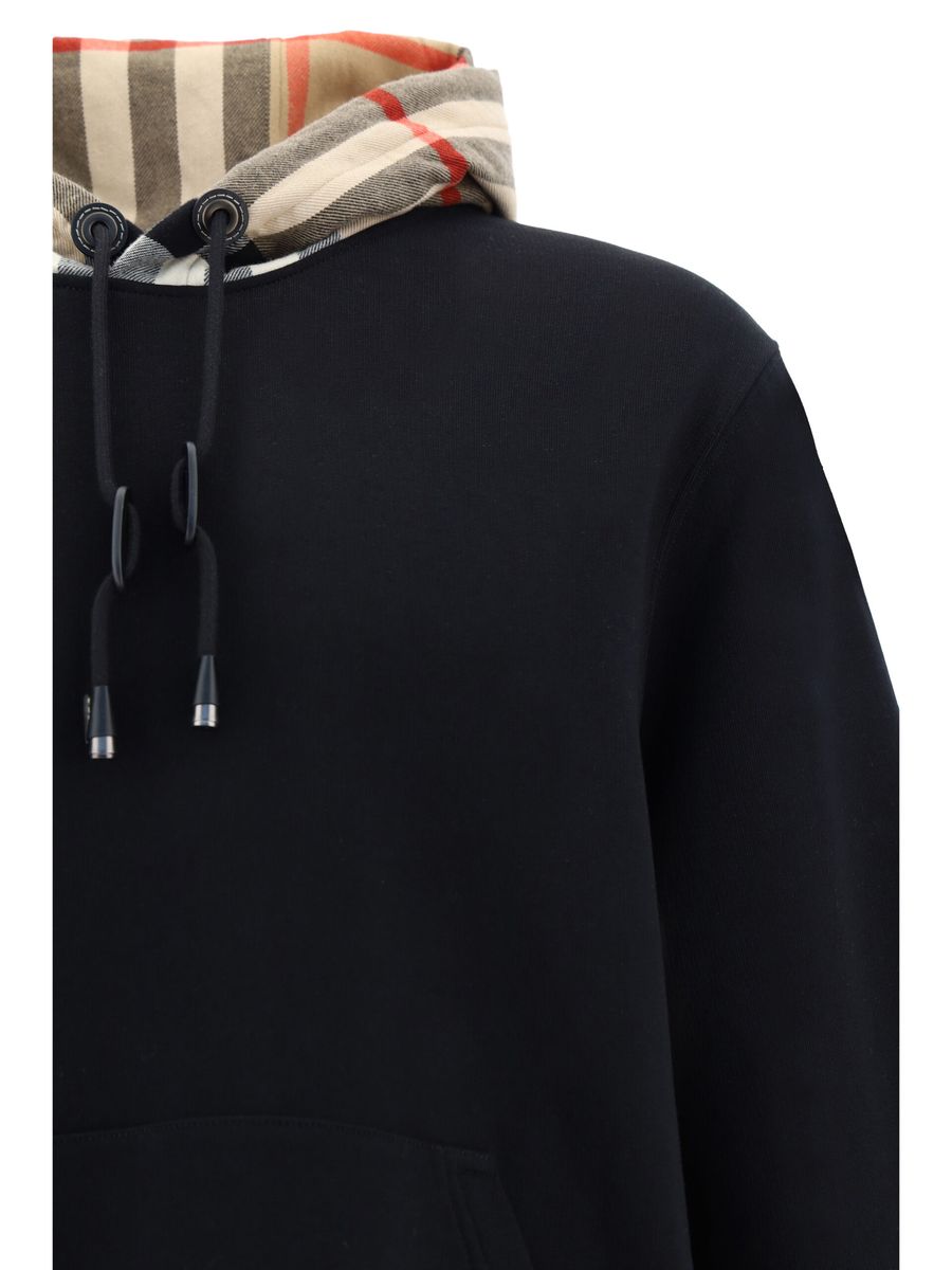 Burberry Black Cotton Samuel Hoodie Sweatshirt - Image 3