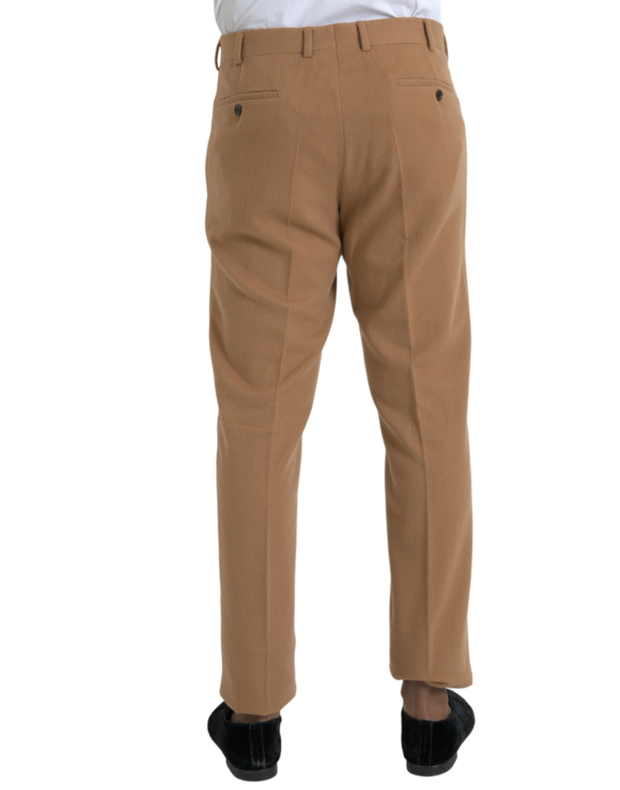 Prada Beige Cashmere Men Straight Fit Dress Pants - Image 3