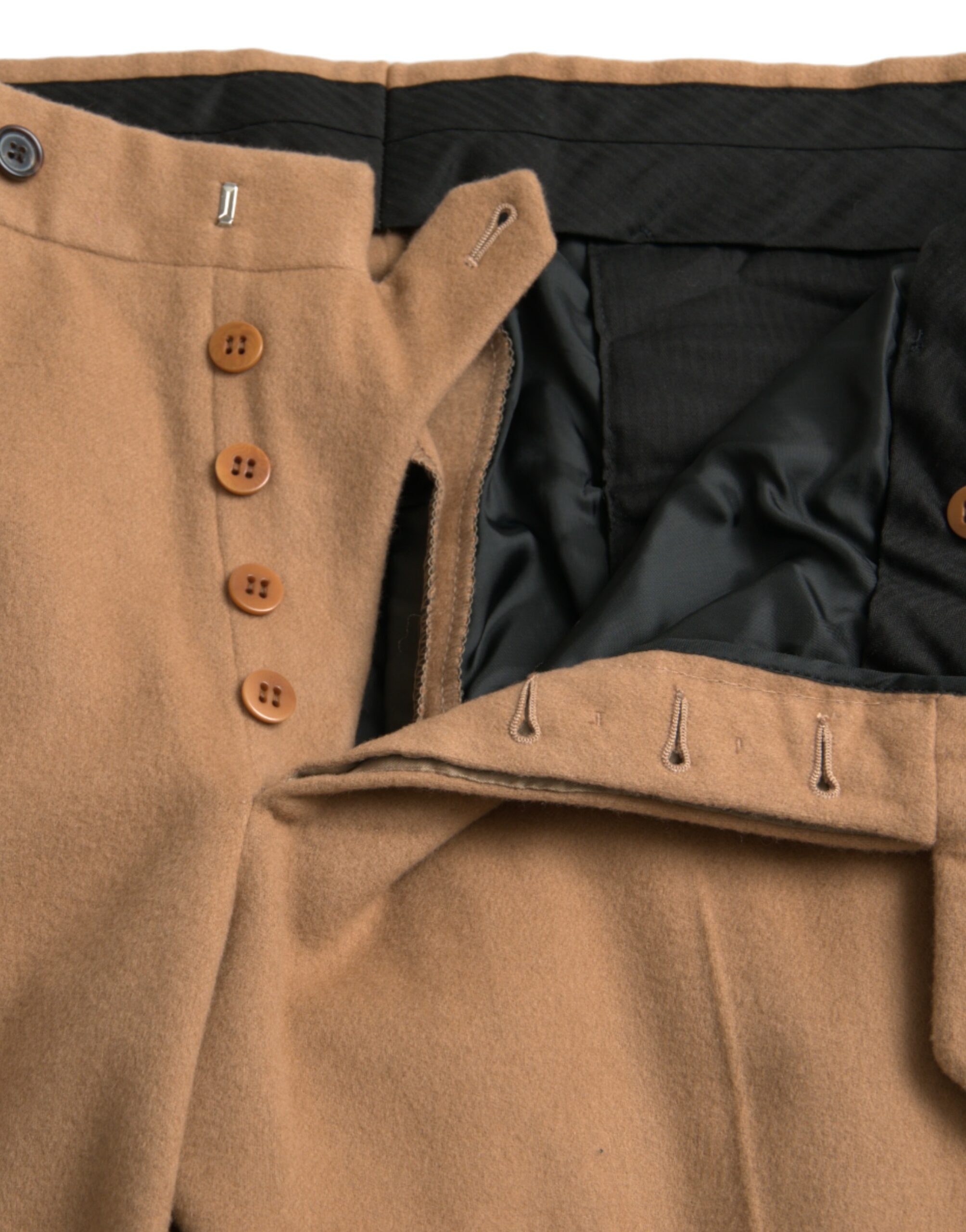 Prada Beige Cashmere Men Straight Fit Dress Pants - Image 5