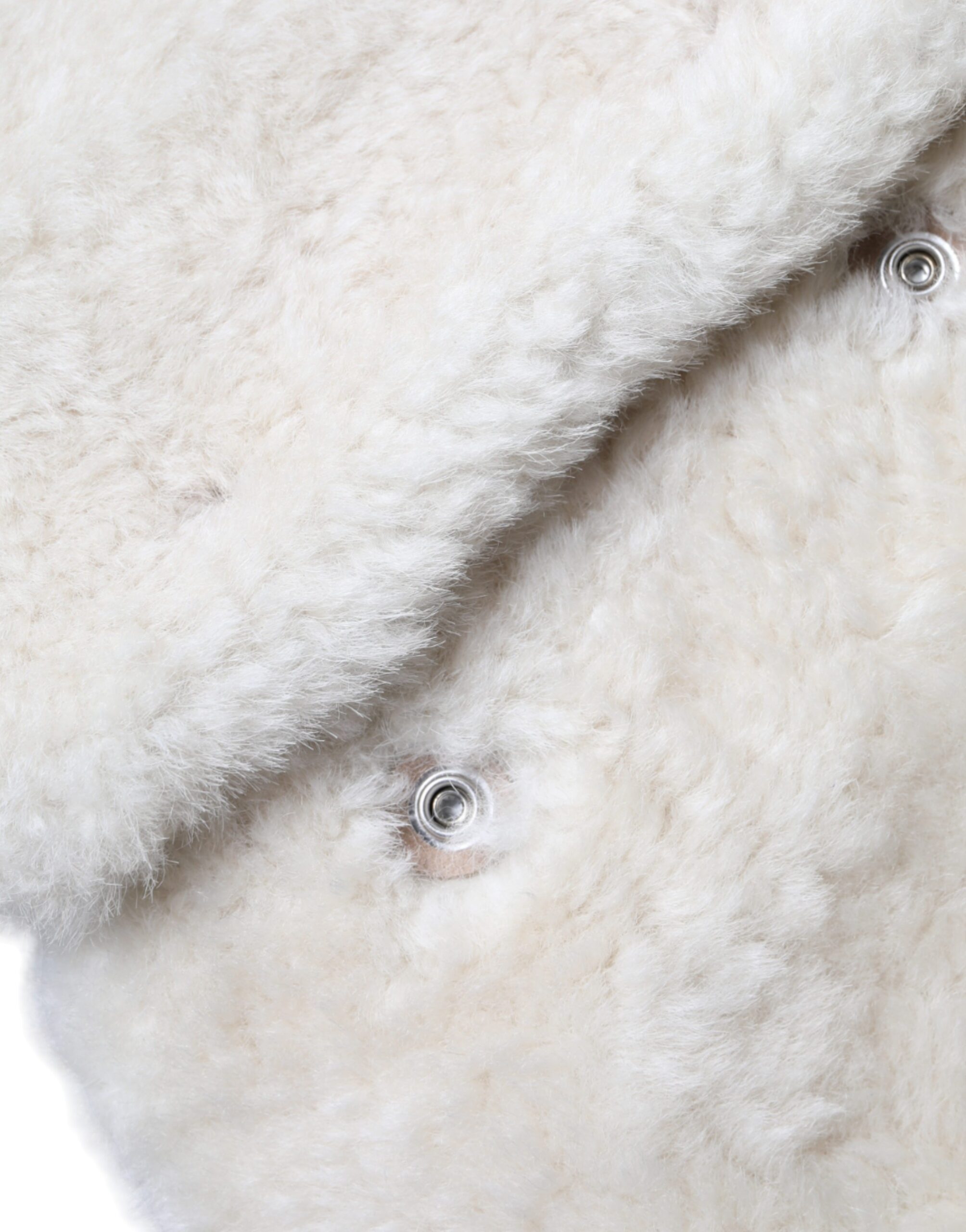 Burberry White WARRENFORD Shearling Leather Vest Coat Jacket - Image 6