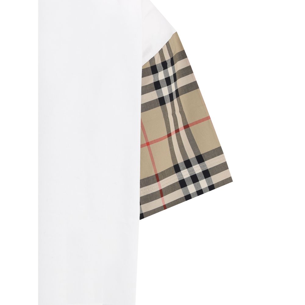 Burberry White Cotton T-Shirt - Image 3
