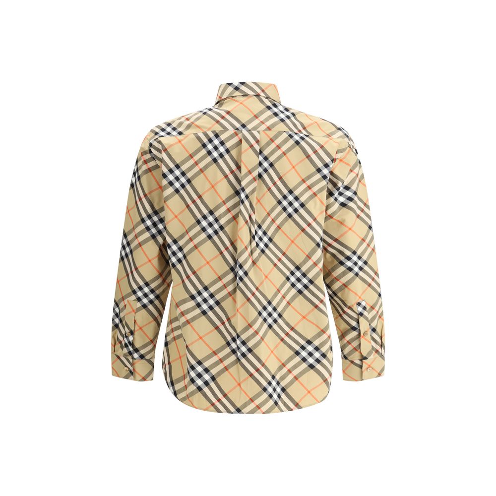 Burberry Beige Cotton Pattern Shirt - Image 2