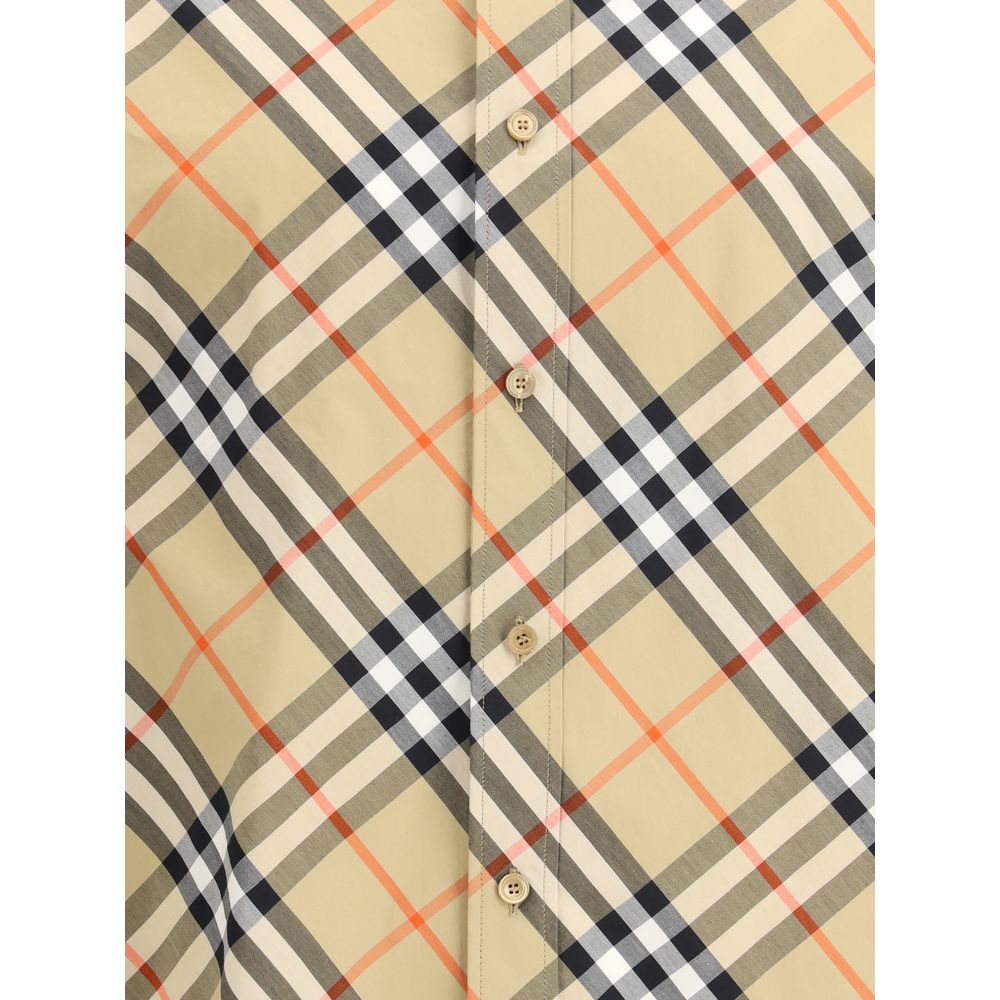 Burberry Beige Cotton Pattern Shirt - Image 3