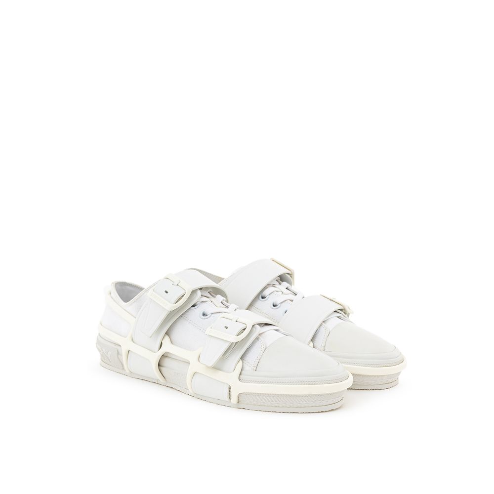 Burberry White Cotton Athletic Sneakers - Image 2