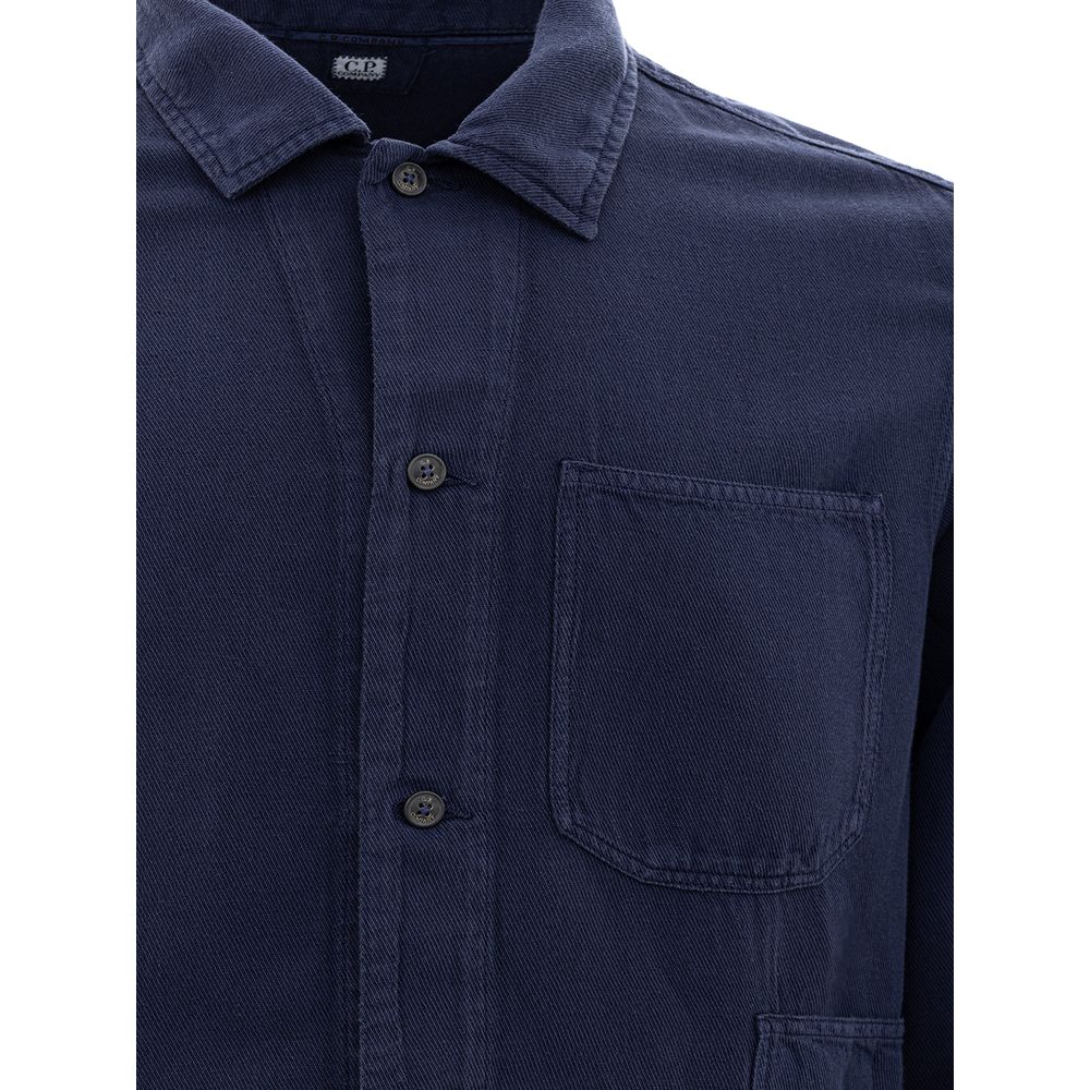 C.P. Company Blue Denim Shirt - Image 4
