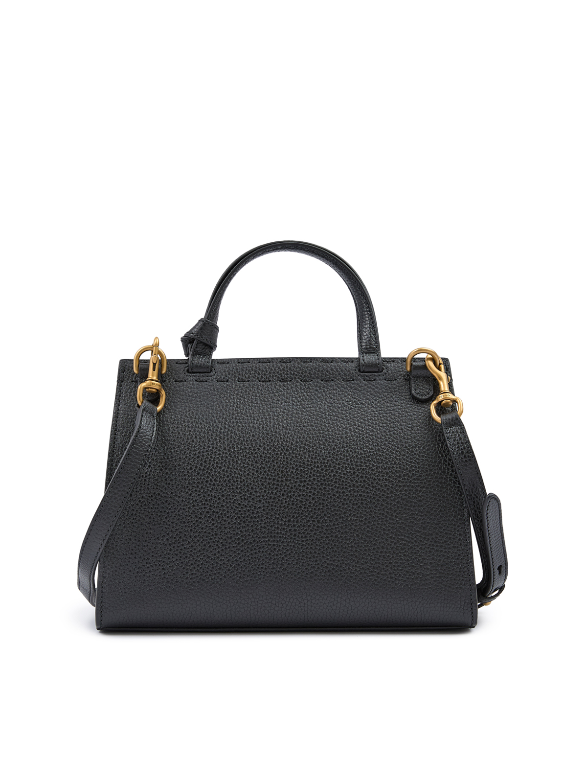 Gucci Black Leather GG Marmont Handbag - Image 4