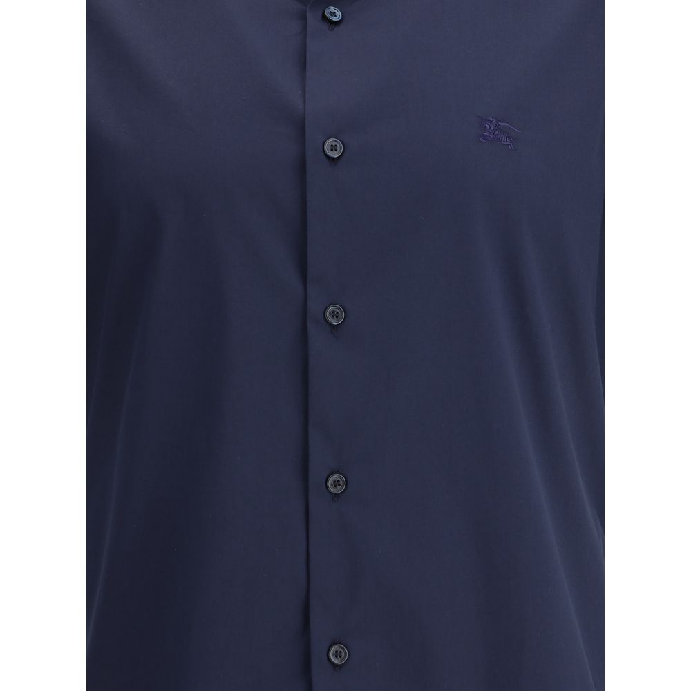 Burberry Blue Cotton Shortsleeve Shirt - Image 3
