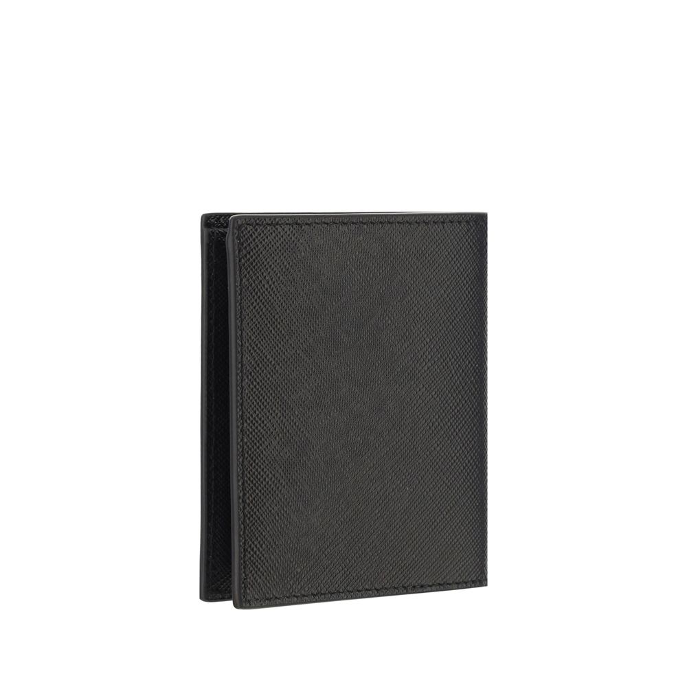 Prada Black Calf Leather Bos Taurus Wallet - Image 2