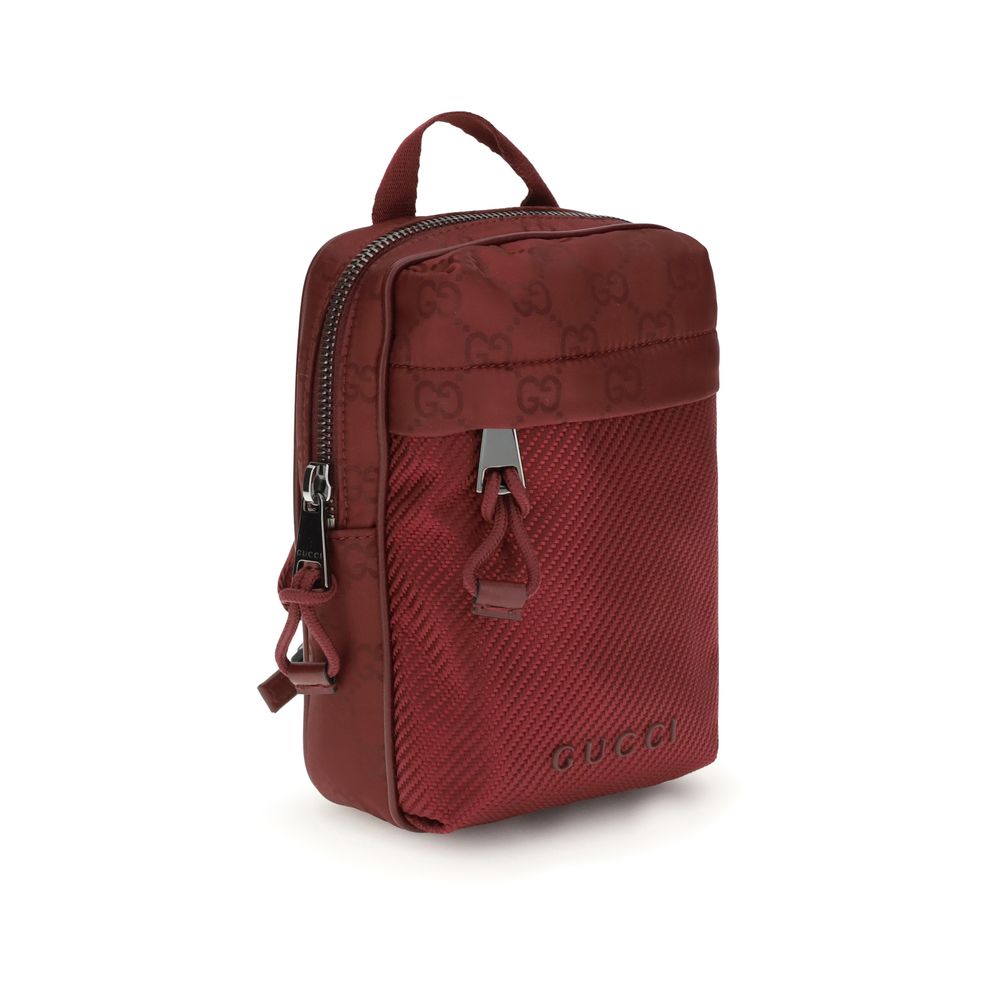 Gucci Bordeaux Polyamide Shoulder Bag - Image 2