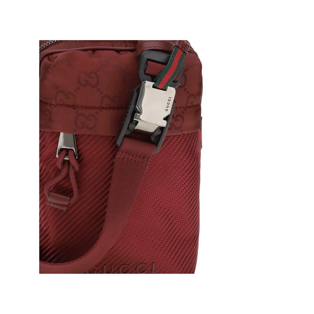 Gucci Bordeaux Polyamide Shoulder Bag - Image 4