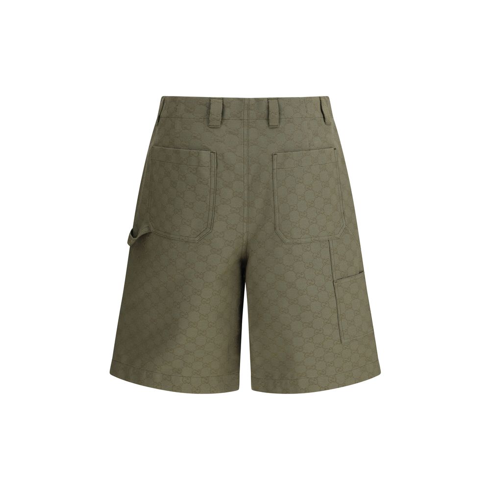 Gucci Bicolor Cotton Bermuda Shorts - Image 2
