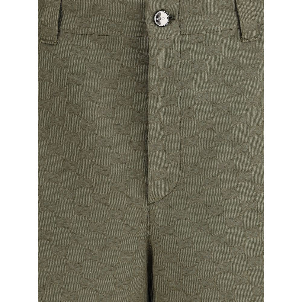 Gucci Bicolor Cotton Bermuda Shorts - Image 3