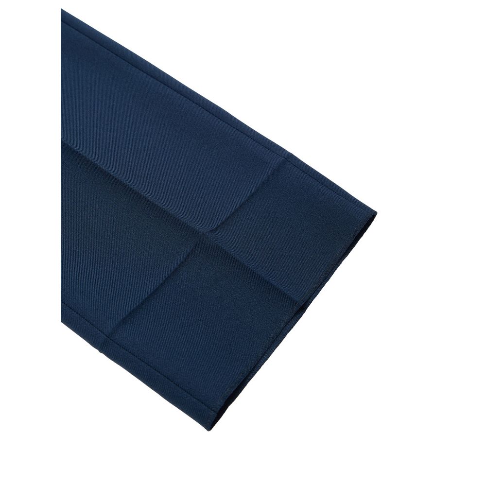Gucci Blue Cotton Casual Pants - Image 3