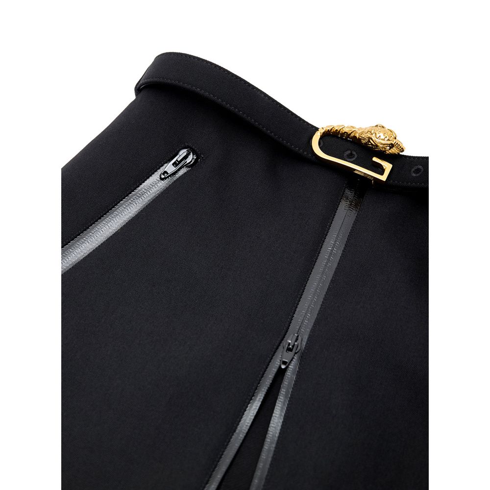 Gucci Black Wool Midi Skirt - Image 3