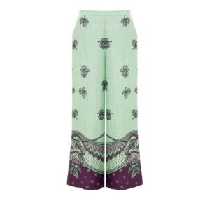 Gucci Green Silk Casual Pants