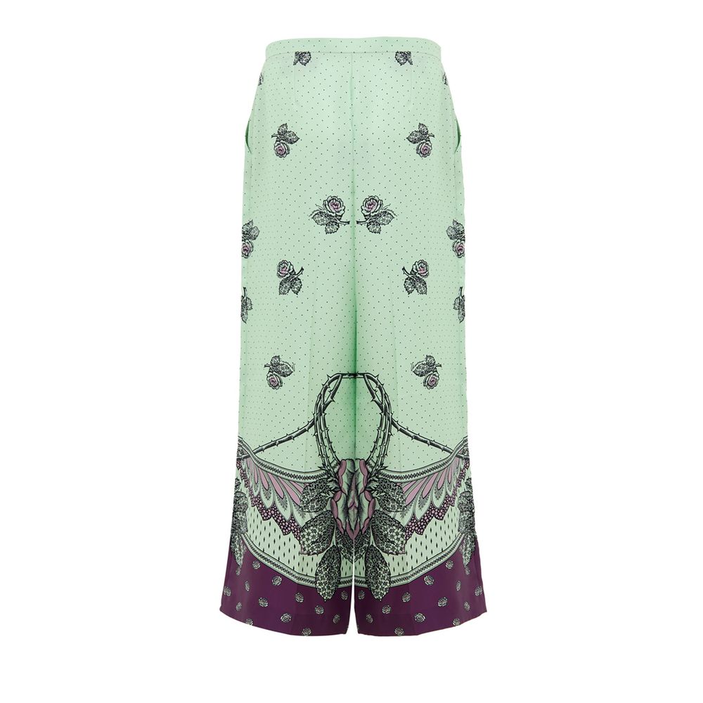 Gucci Green Silk Casual Pants - Image 2