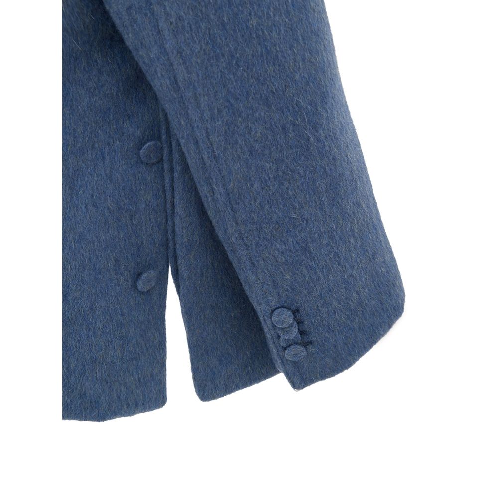 Gucci Light Blue Wool Coat - Image 3