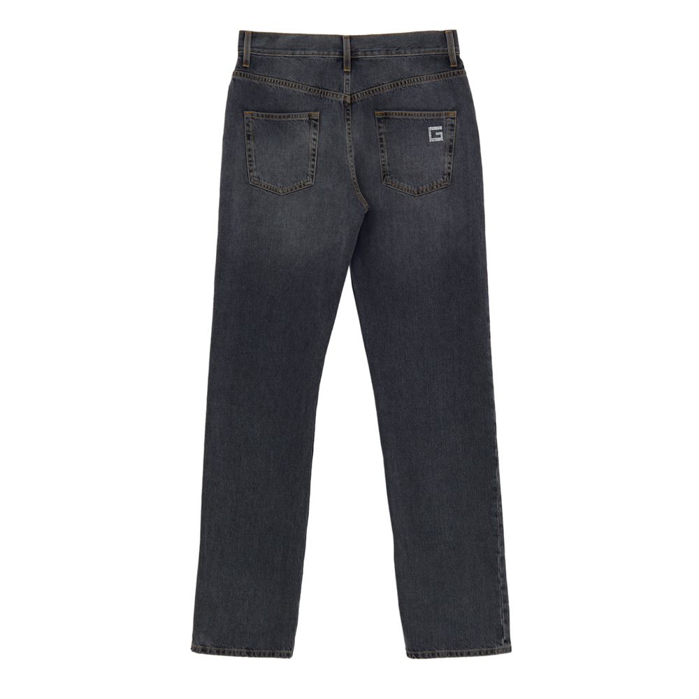Gucci Gray Cotton Relaxed Fit Jeans - Image 2