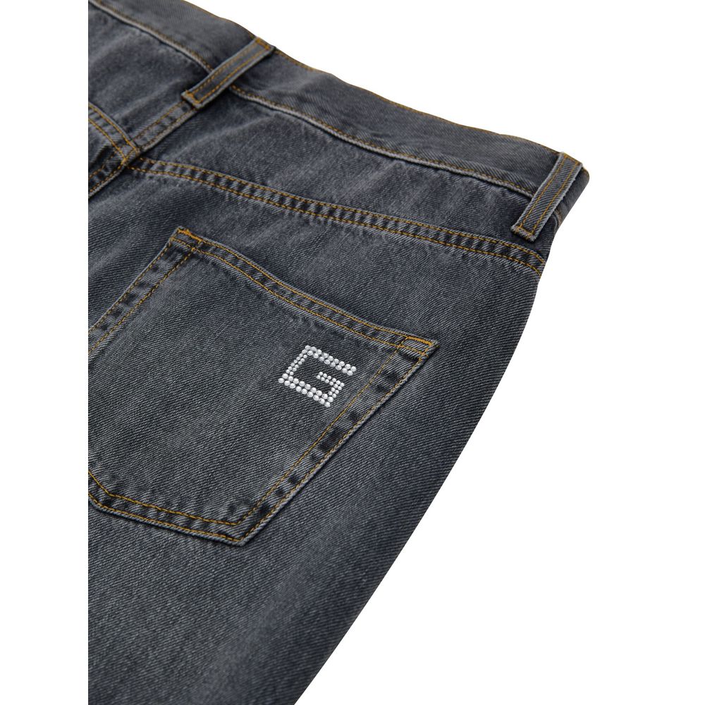 Gucci Gray Cotton Relaxed Fit Jeans - Image 3