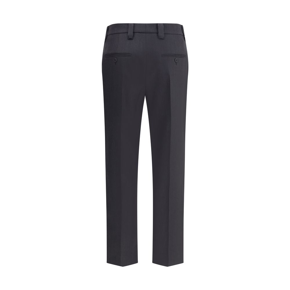 Prada Gray Fleece Wool Dress Pants - Image 2