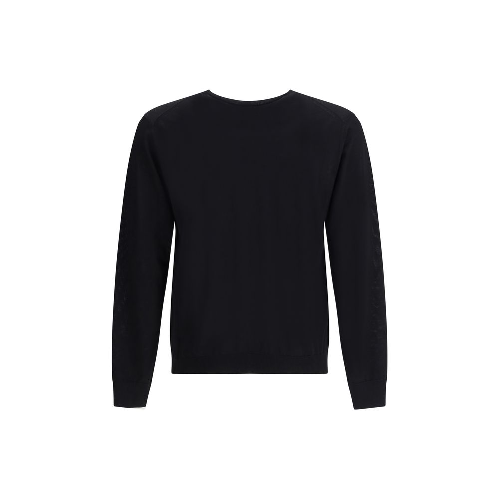 Prada Black Fleece Wool Sweatshirt - Image 2