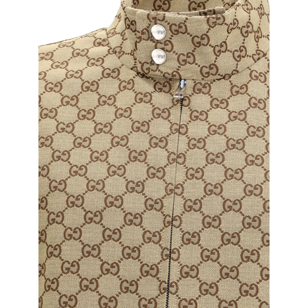 Gucci Beige Cotton Shell Jacket - Image 3