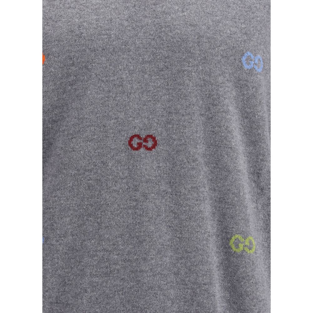 Gucci Gray Cashmere Sweatshirt - Image 3