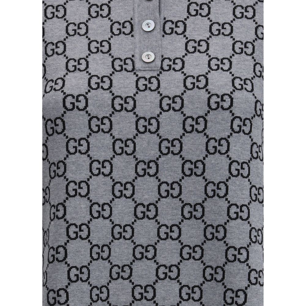 Gucci Gray Wool Casual Dress - Image 3