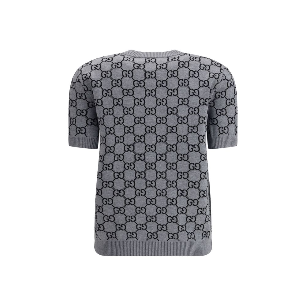 Gucci Gray Wool Sweatshirt - Image 2