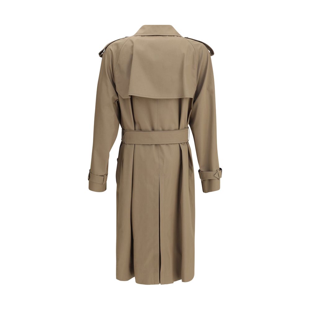 Burberry Beige Cotton Trench Coat - Image 2