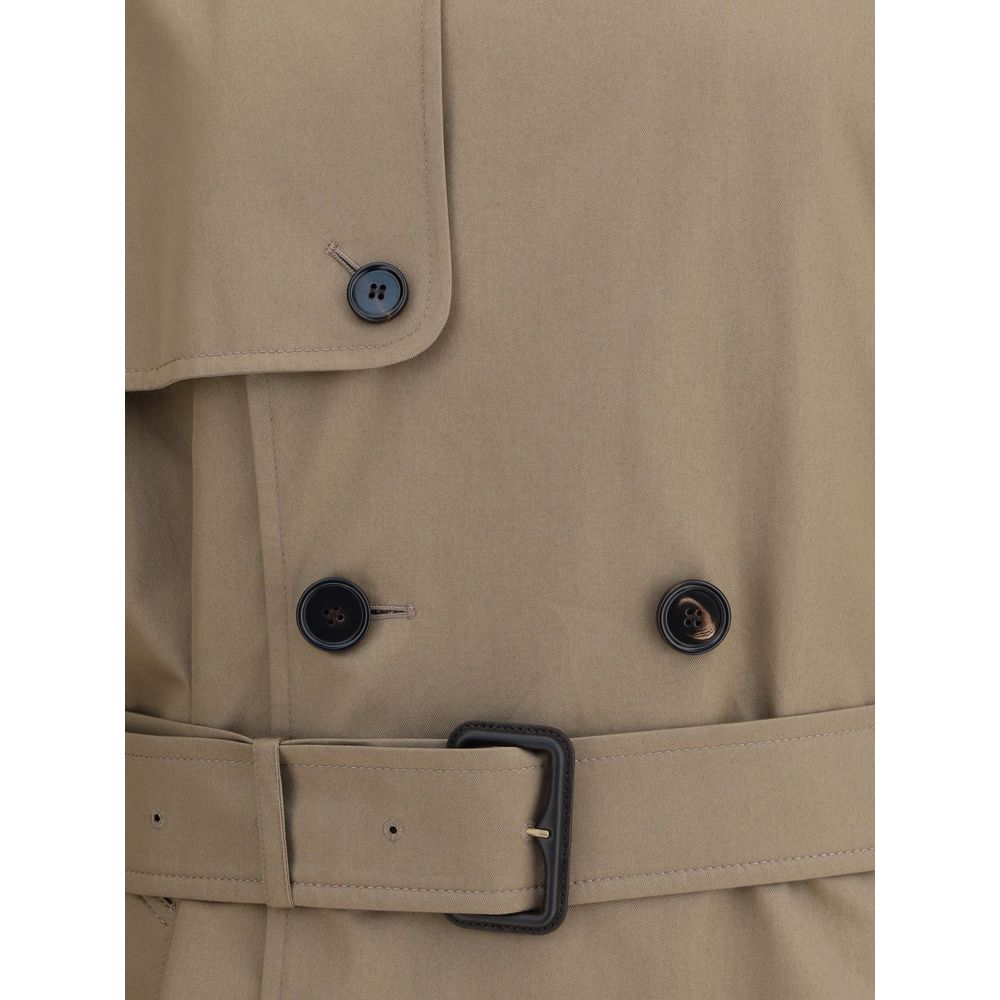 Burberry Beige Cotton Trench Coat - Image 3