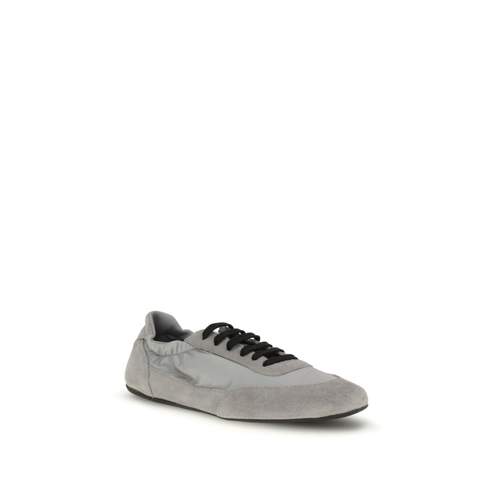 Prada Gray Rubber Athletic Sneakers - Image 2