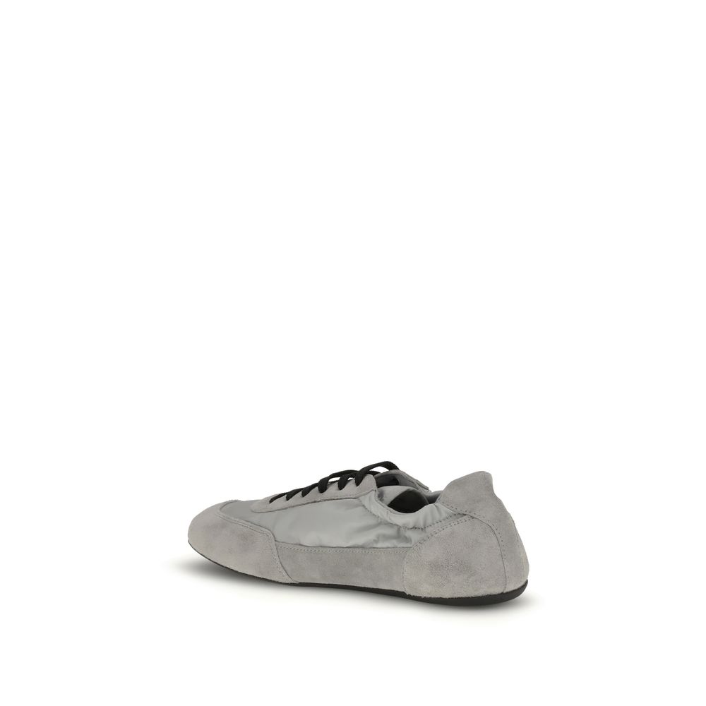 Prada Gray Rubber Athletic Sneakers - Image 3