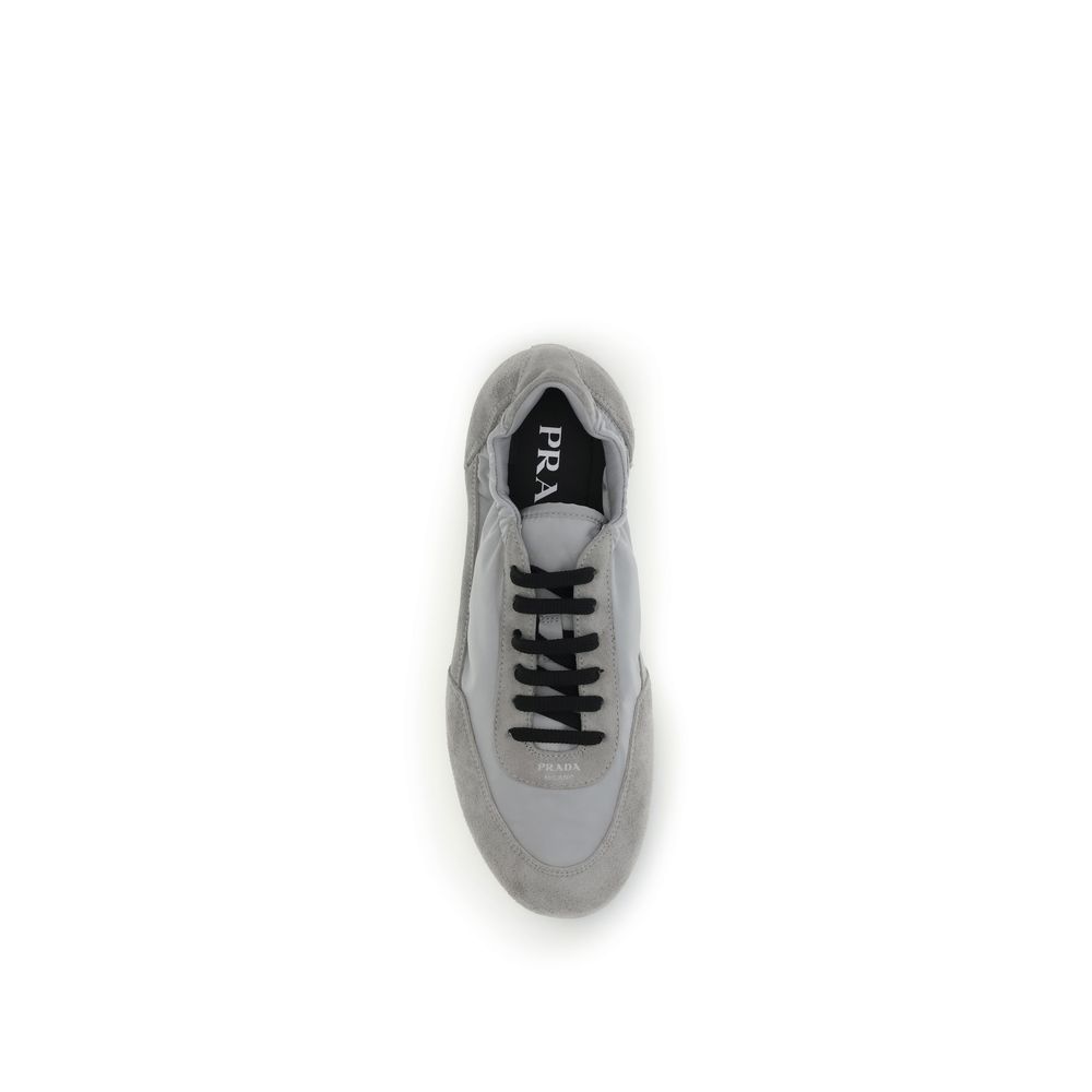 Prada Gray Rubber Athletic Sneakers - Image 4