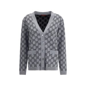 Gucci Black Wool Cardigan