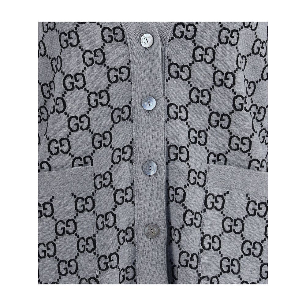 Gucci Black Wool Cardigan - Image 5