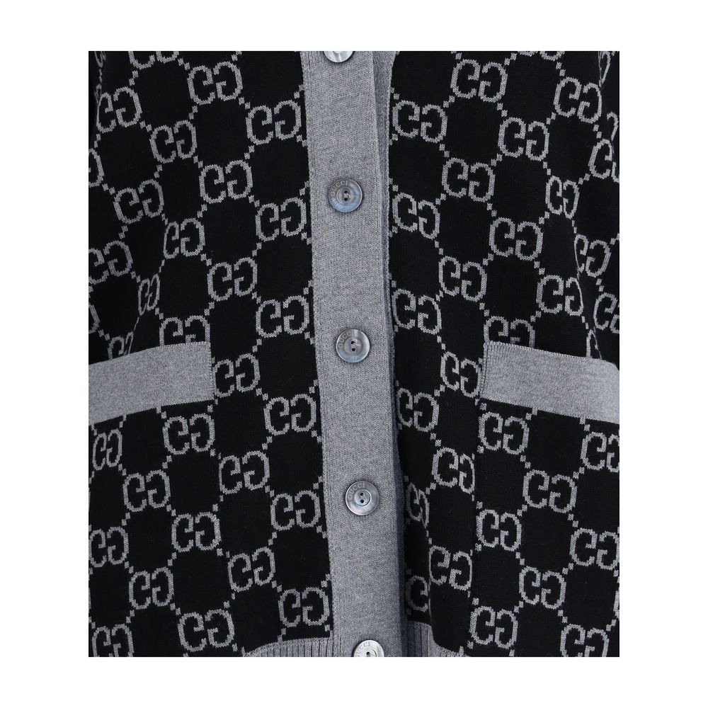 Gucci Black Wool Cardigan - Image 6