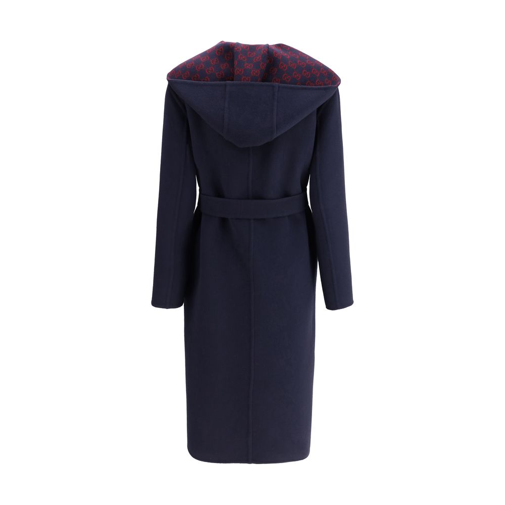 Gucci Blue Wool Coat - Image 2