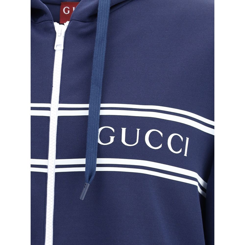 Gucci Blue Polyester Sweatshirt - Image 3