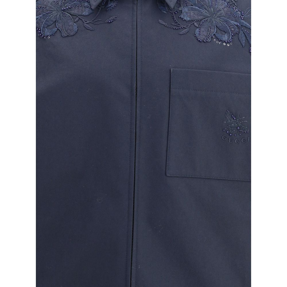 Gucci Blue Cotton Denim Jacket - Image 3