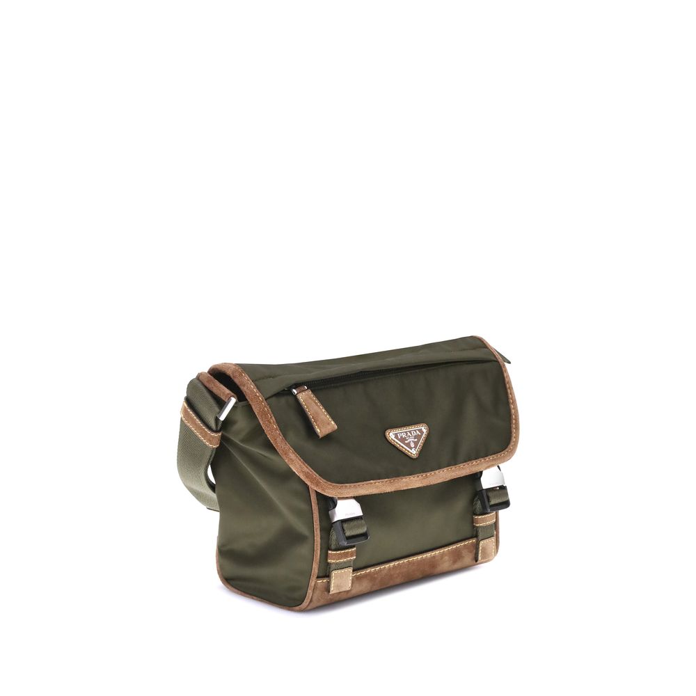 Prada Bicolor Recycled Polyamide Shoulder Bag - Image 2