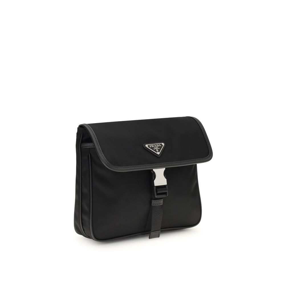 Prada Black Recycled Polyamide Shoulder Bag - Image 2
