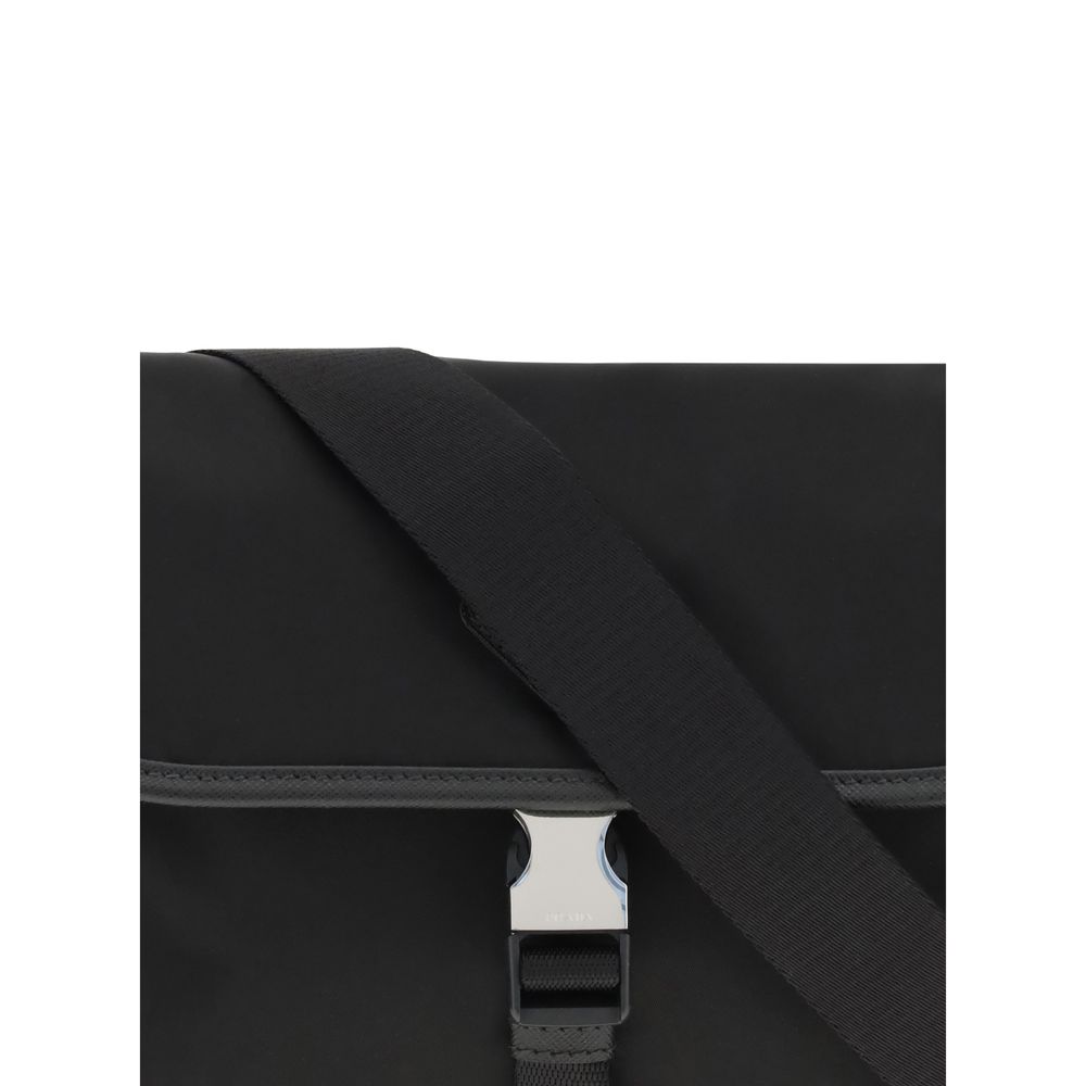 Prada Black Recycled Polyamide Shoulder Bag - Image 4