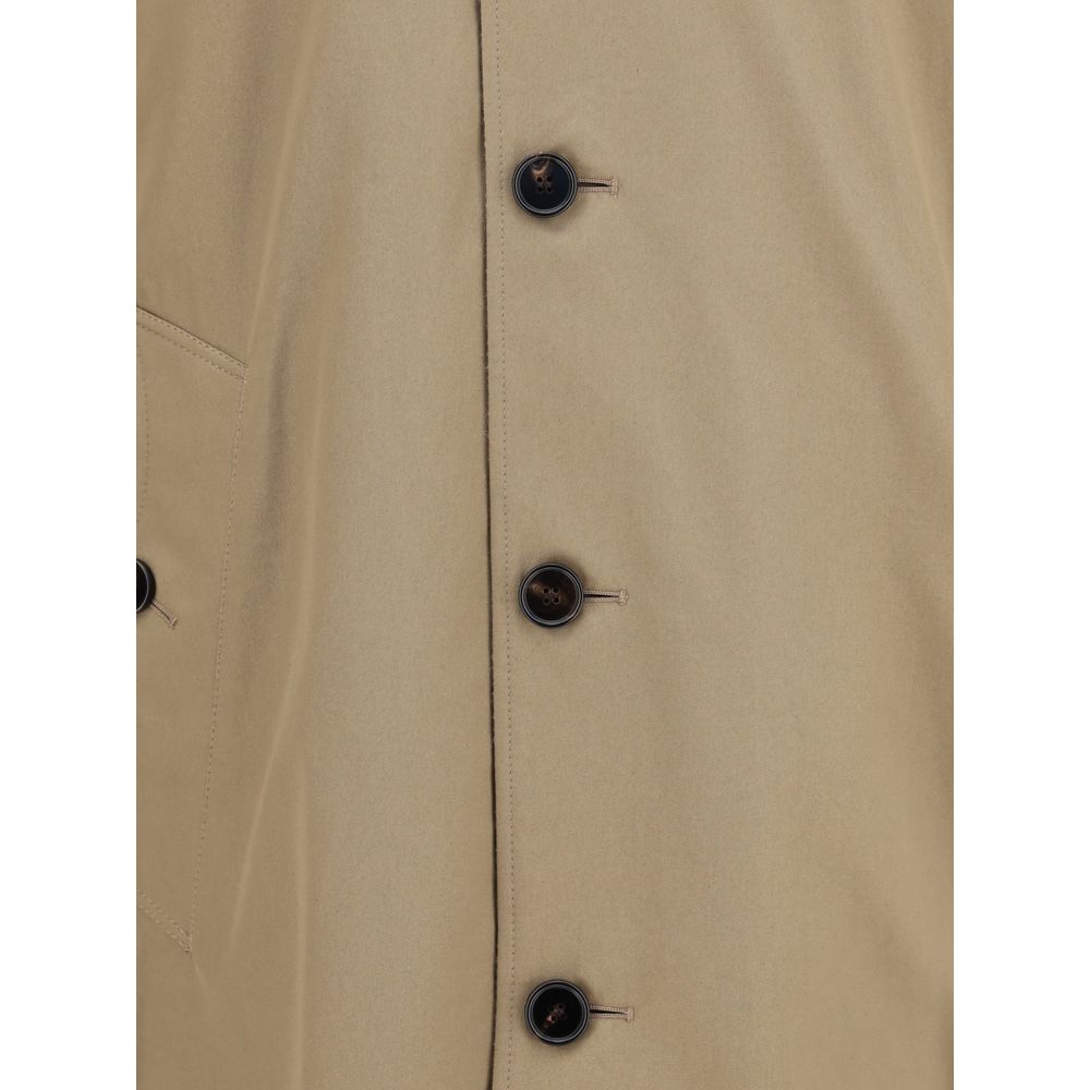 Burberry Brown Cotton Coat - Image 5