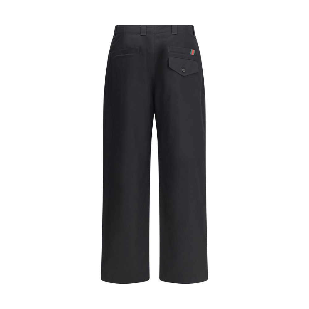 Gucci Black Cotton Casual Pants - Image 2