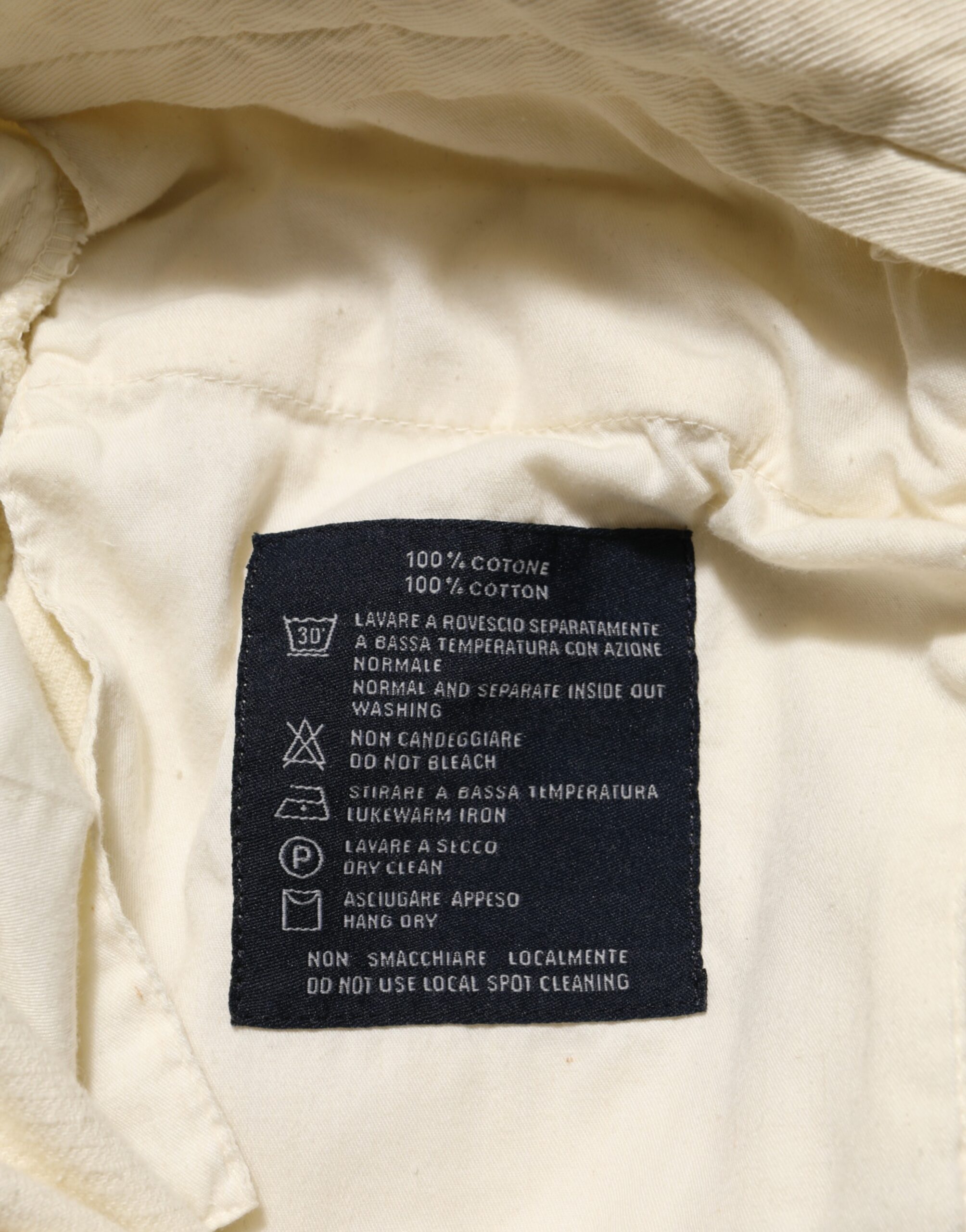 Burberry Beige Corduroy Cotton Straight Men Trouser Pants - Image 6