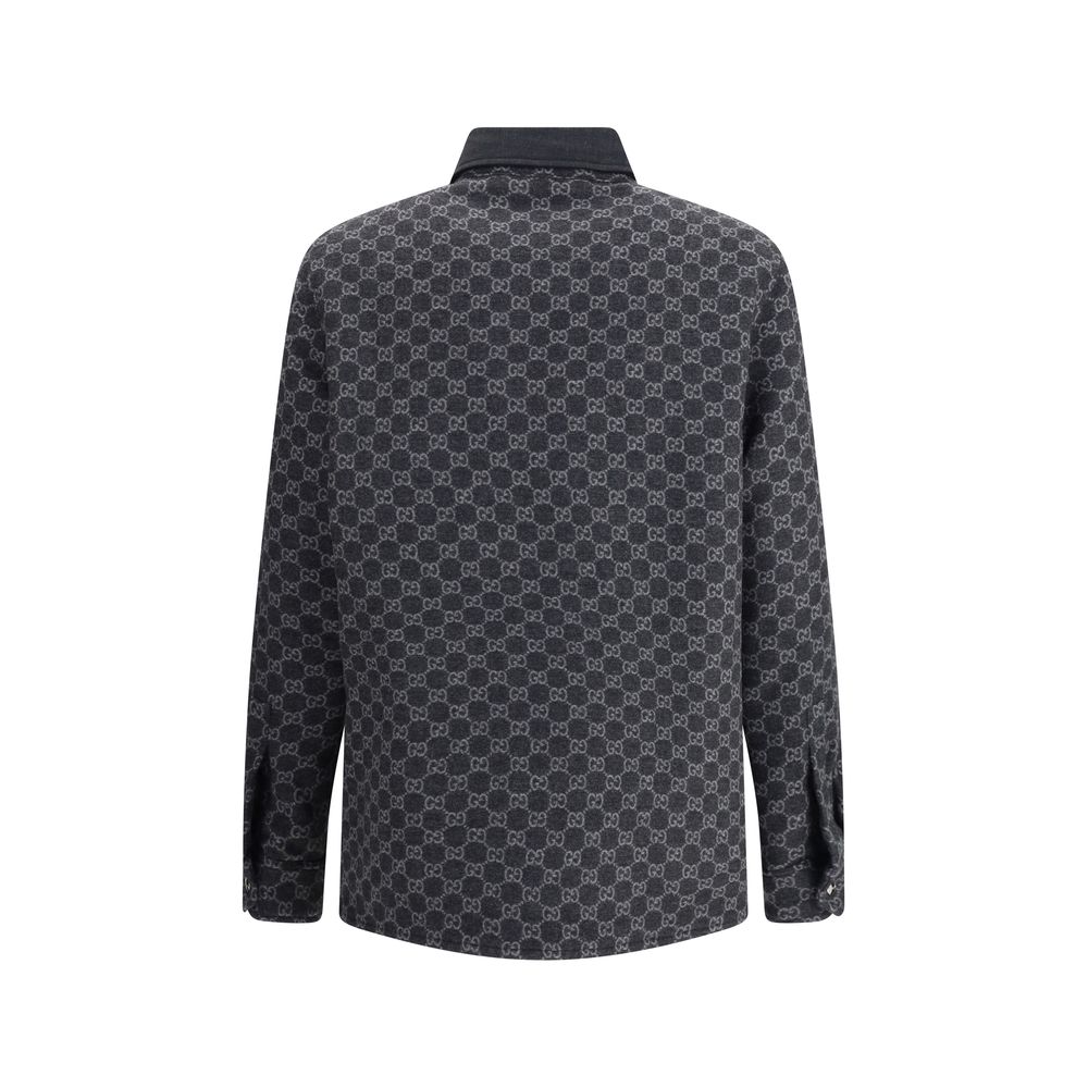Gucci Gray Wool Coat - Image 2