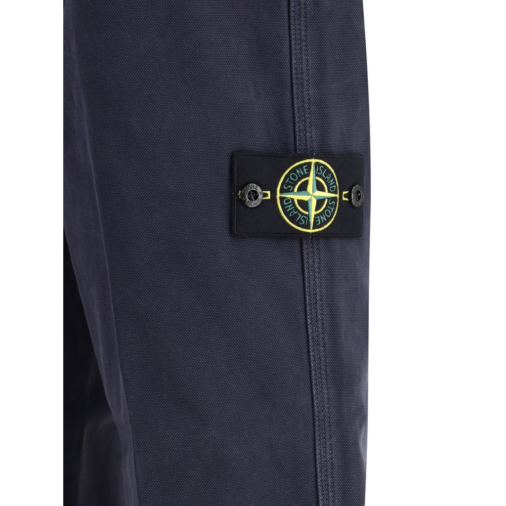 Stone Island Multicolor Cotton Casual Pants - Image 3