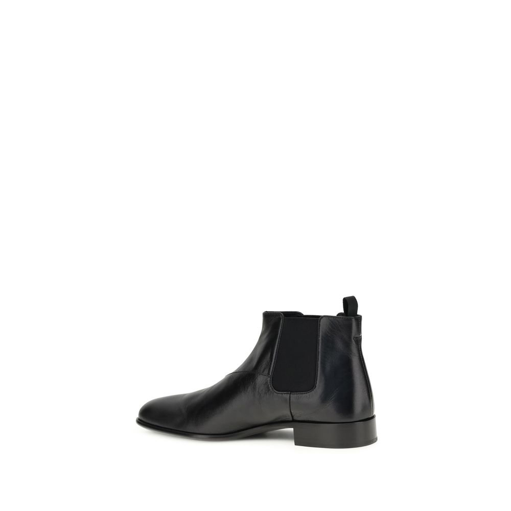 Prada Black Goatskin Ankle Boots - Image 3