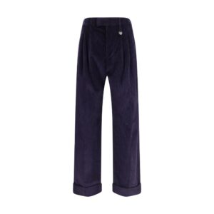 Burberry Blue Cotton Pants